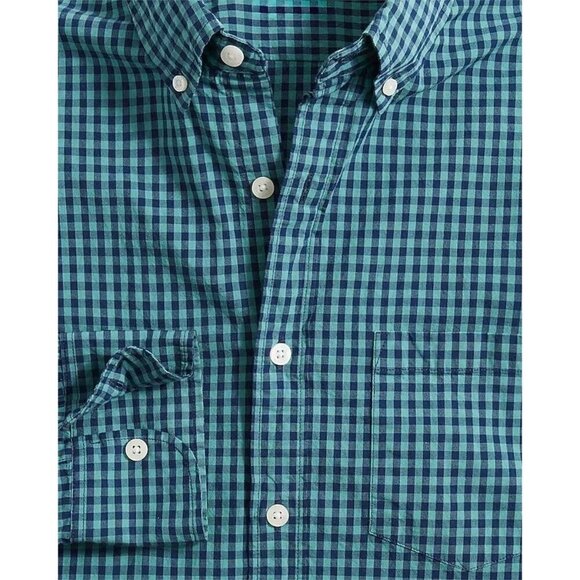 J. Crew Classic Flex Casual Shirt in Navy Medium New Mens Button Down - Picture 4 of 9